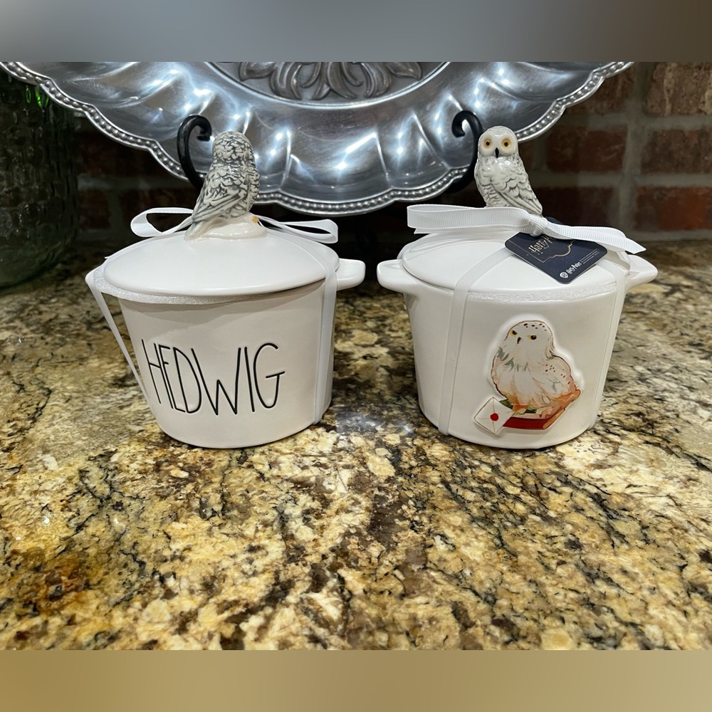 Rae Dunn Harry Potter HEDWIG 3d covered mini baking dish - Brand new!